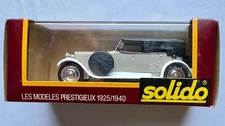 SOLIDO 1925 HISPANO SUIZA 1:43 SCALE DIE-CAST CAR Age d'Or #1162