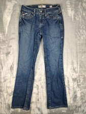 Ariat FR Flame Resistant Jeans Womens 28R Blue Mid Rise Bootcut Stretch Denim
