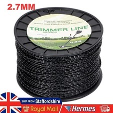Strimmer Line Wire Cord Round Nylon Trimmer Line Wire Heavy Duty 2.7MM x 264M UK 0.06 per metre