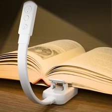 Lucarni Book Light,Reading Lights for Books in Bed,AAA Battery Clip-On Led Re...