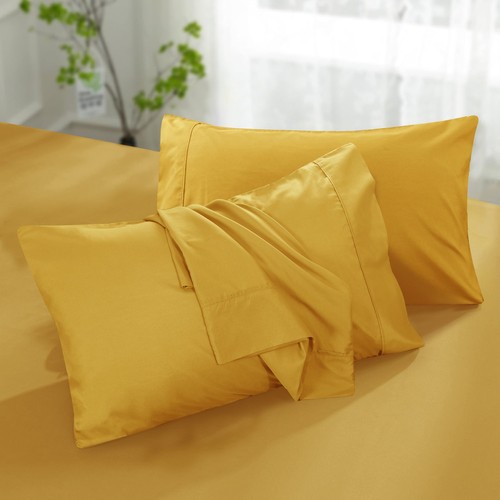 Confezione 4 Federe Microfibra Ultra Morbide Copricuscino King Queen Biancheria da Letto - Foto 162 di 169