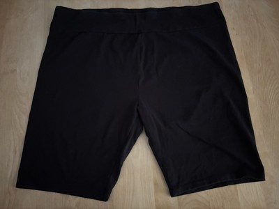 Terra And Sky Womens Plus High Rise Black Bike Shorts 3X Pull On 24W-26W