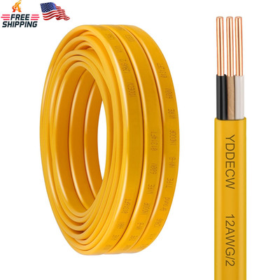 12 2 NM B Wire with Ground 15ft 12 Gauge Copper Indoor Cable