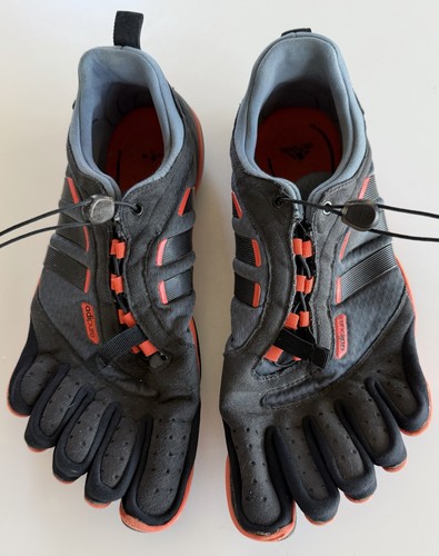 Men's Size 9.5 Adidas Adipure Trainer Barefoot Running Shoes Black Orange Flat