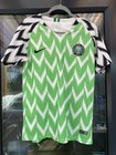 Nike Nigeria 2018/2019 Home Football Shirt Men's Medium, Green