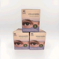 Health Intentions Eyelid Wipes. 3pk Gentle Cleansing. 90ct 30/box. Free Ship!