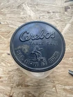 1930s Vintage Cerebos Table Salt Advertising See How It Runs Glass Jar & Lid