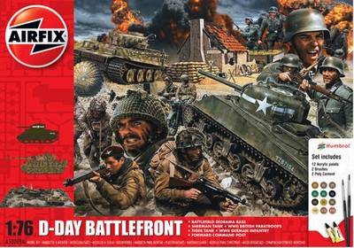 Airfix 1/76 D-Day Battlefront Diorama Plastic Model Gift Set NEW/SEALED