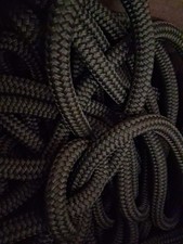 9/16 x 50 ft. Double Braid-Yacht Braid Polyester Rope. Olive Drab.