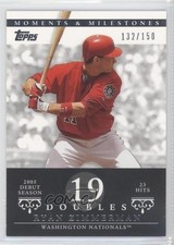 2007 Moments & Milestones 132/150 Ryan Zimmerman (2005 Debut Season 23 Hits) 0l2