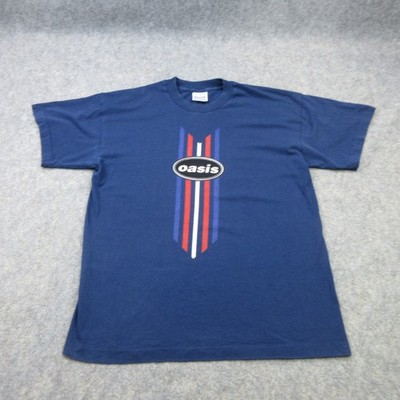 Vintage Oasis Shirt Herren Large Blue Story Morning Glory Single Stitch 90s Tee