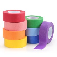 Colored Masking Tape Painters Tape 1 Inch X 20 Yards, 8 Rolls, 160 Yards in T...