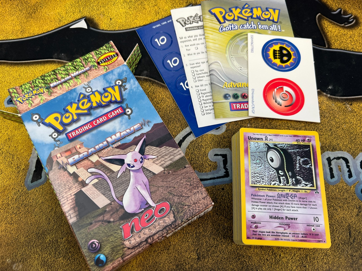 Pokemon OPENED Neo Discovery Brain Wave Theme Deck! GREAT