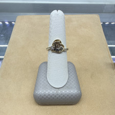 14k Yellow Gold ring with cz stones for sweet...
