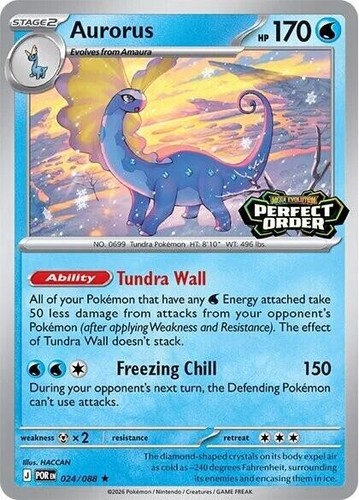 PSA10 MライボルトEX 024/088 Aurorus 024/088 - Holo Rare - Pokémon TCG: Perfect Order - English