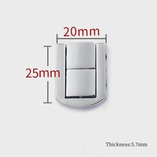 25mm Toggle Latch Decorative Hasp Box Suitcase Catch W Screws Silver Tone 4Pcs
