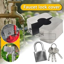 Outdoor Stainless Steel Tap Faucet Lock System Anti-Theft Protective Cover