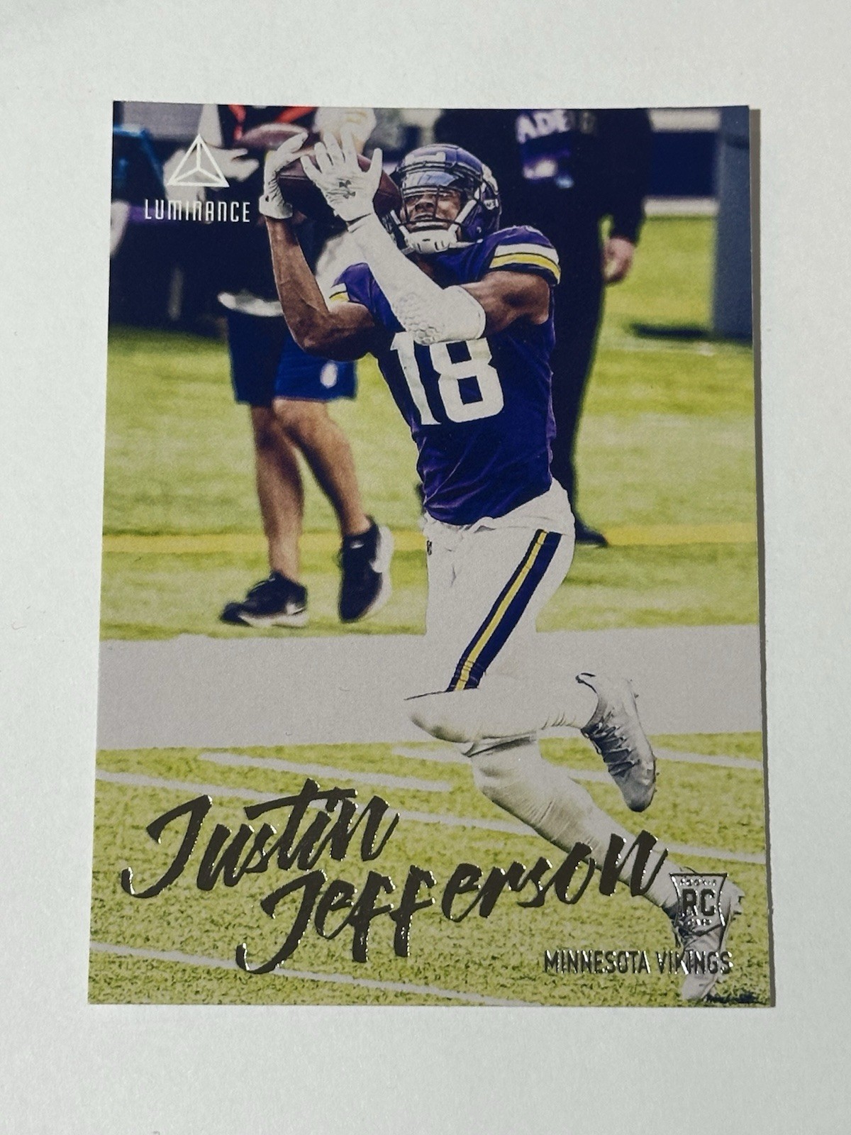 2020 Panini Chronicles #217 Justin Jefferson Luminance Update Rookies Vikings