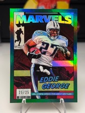 2026 Panini 90s pop culture green marvels 25/25! eddie george MV-EG TITANS USC