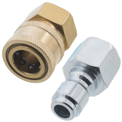 #ad Pressure Washer 3 8quot; Female NPT Quick Connect Brass Socket amp; Plug Set $18.99