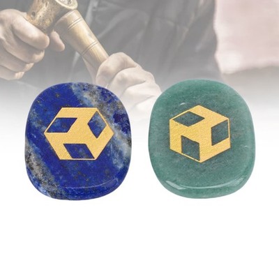 2 Stück Chakra Steine Exquisite Carved Polished Palm Pocket Stones Für Meditatio