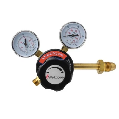 PROPANE REGULATOR 1 STAGE 2 GAUGE WELDING REGULATOR 4 BAR SIDE ENTRY WELDGAS