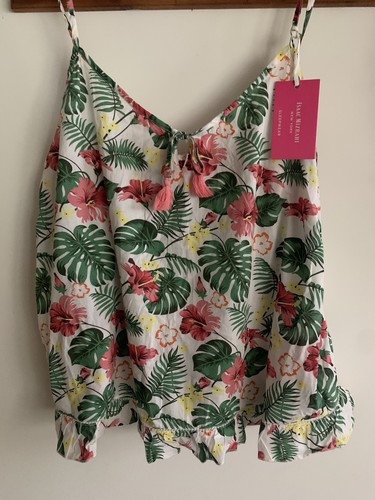 Isaac Mizrahi Cotton Babydoll Set. Top And Shorts NWT Medium Tropical Sleep Set