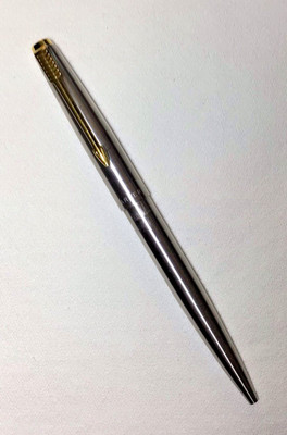 Parker 45 Deluxe Jotter Ball Pen Brass Threads Excellent Condition