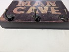 Man Cave Coat/Hat Hanger Wall Sign With J Hooks (Used but good) — photo 5