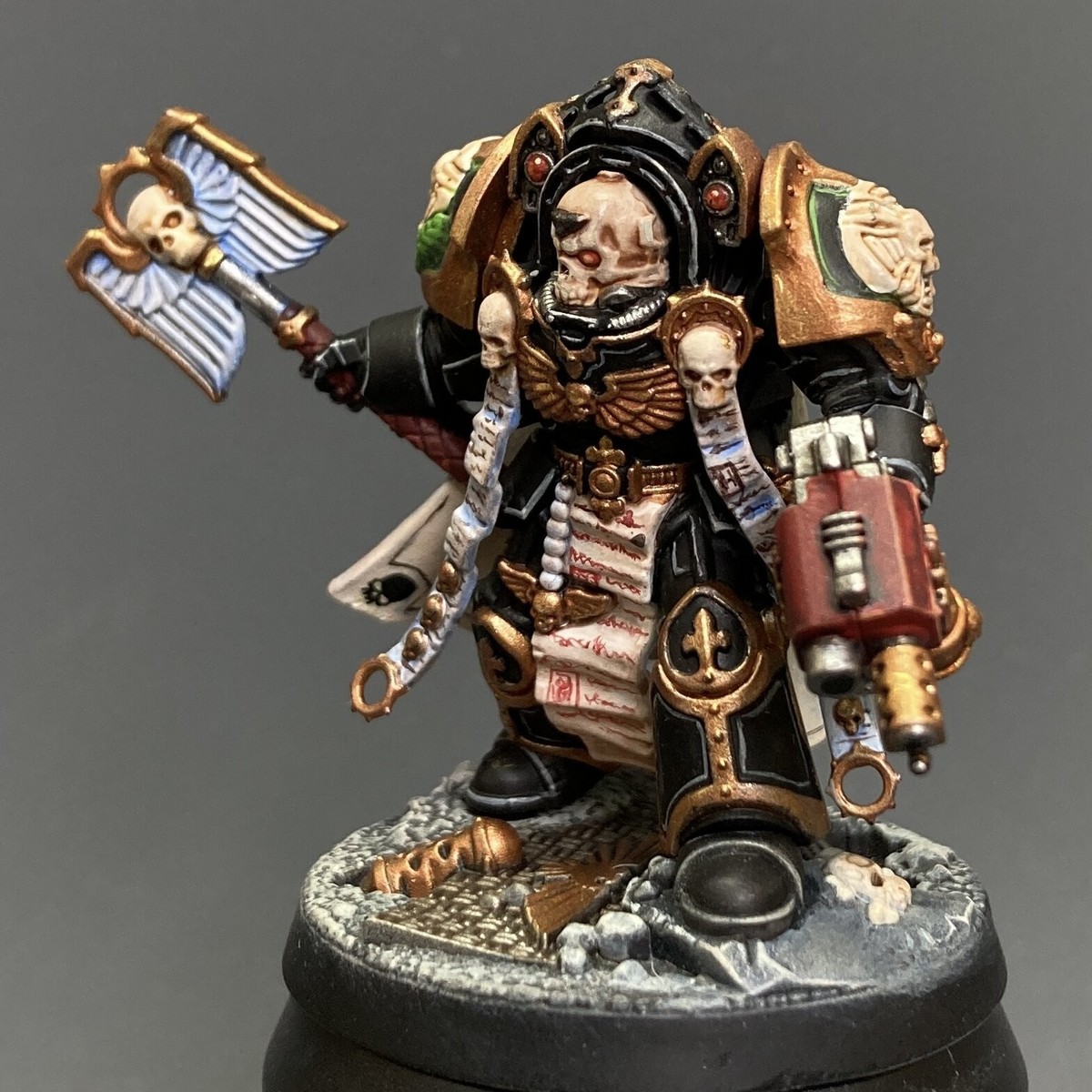 Warhammer 40k Terminator Chaplain Tarentus - Space Marines Model With Skull Mask - View #9