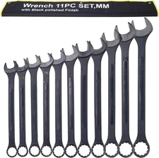 11PC Jumbo Combination Wrench Set Metric 34 to 50mm Extra Large Multifunctional
