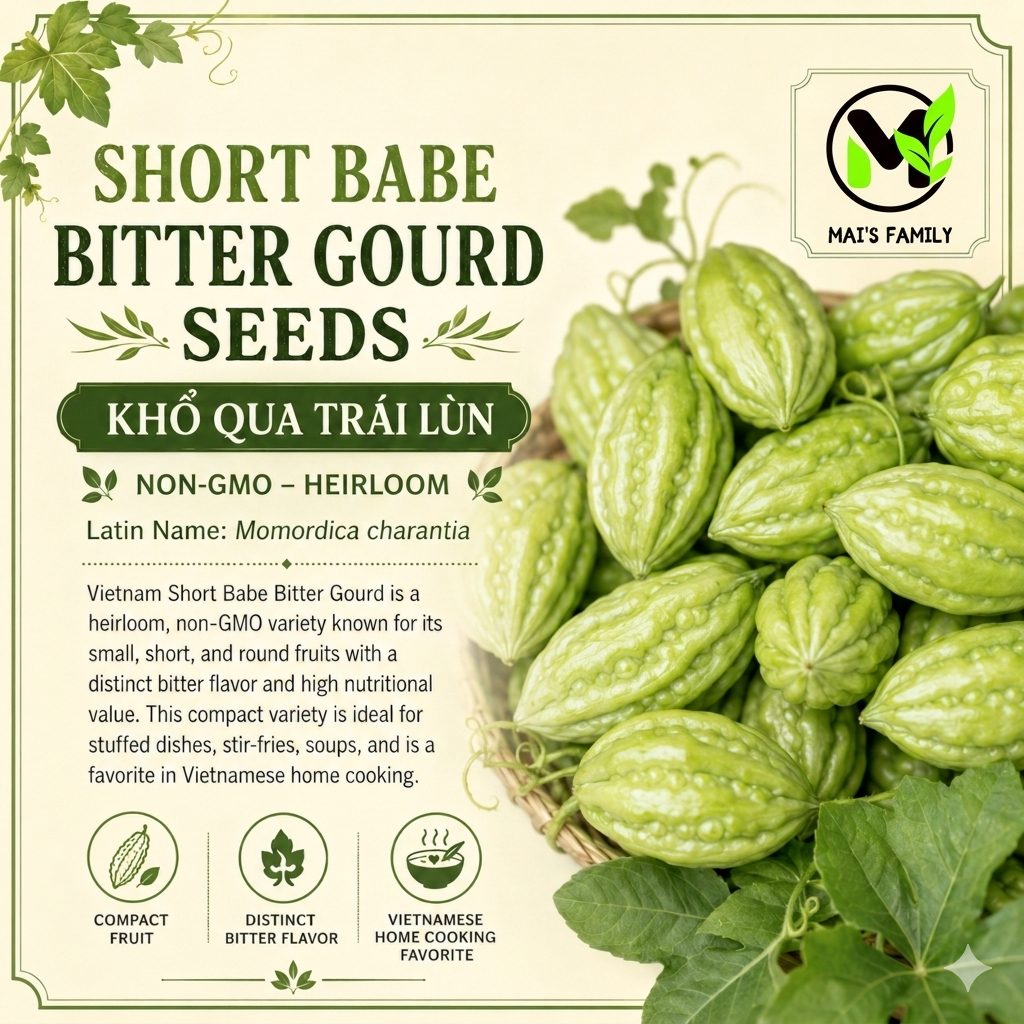 Babe Short Bitter Melon Seeds F1 , Kh qua ln. Non-GMO Heirloom RD09 | eBay