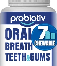 Oral Probiotics for Mouth Bad Breath 7 Billion CFU - Chewable Dental Probiotics