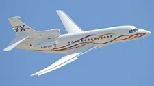 Dassault Falcon 7X 7-X Winglet Large Cabin Desk Wood Airplane Model Small 1/100