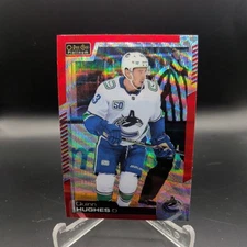 2020-21 O-Pee-Chee Platinum Red Surge Quinn Hughes Canucks 10
