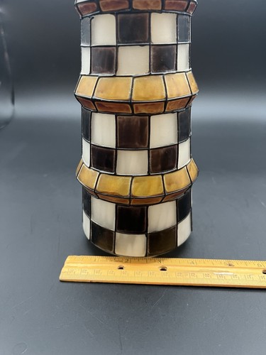 Lighthouse Shaped Glass Lamp Shade Replacement Stained Glass Style 9.75” - Picture 6 of 10