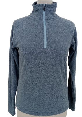 Trespass Women's Jacket Size XXS Blue 1/2 Zip Raglan Sleeves Short Used