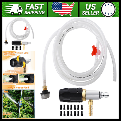 #ad #ad JOEJET Pressure Washer Chemical Injector Kit with 45 ft Siphon Hose $242.99