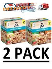 2 PACK - Quaker Lower Sugar Variety Instant Oatmeal - 52 Packets (Total 104)