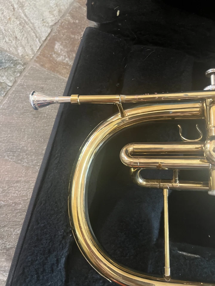 Melofón de marcha marca Dynasty con boquilla.  USA Foto 4 de 4