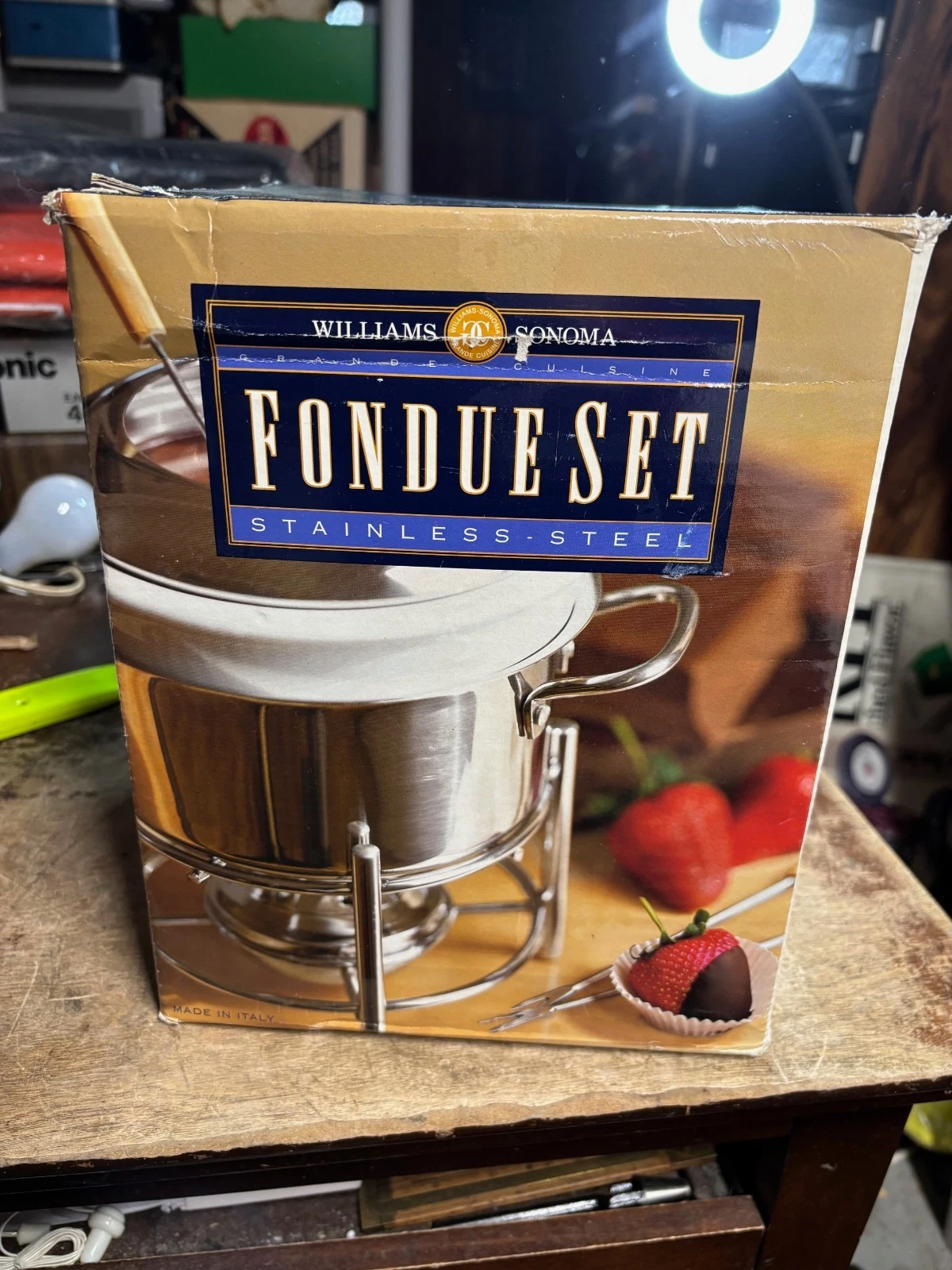 Williams Sonoma Stainless Steel Fondue Set