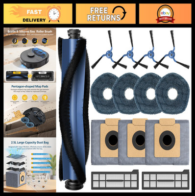Omni Robot Vacuum Accessories Kit: Main Brush, HEPA Filters, Mop Pads & Bags