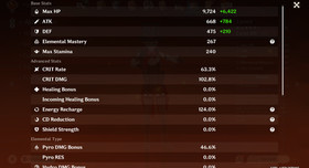 Genshin Impact AR 59 America - Columbina - Nefer - Hu Tao - Raiden - Mualani