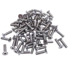 Lot of 80 MSC 67560243 Stainless Steel Flat Socket Cap Screw 1/4-20 Thread, 1in