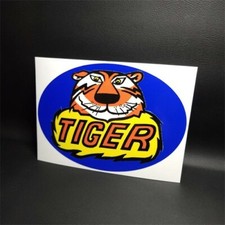 Tiger Mufflers Vintage Style Decal Vinyl Sticker Racing Hot Rod Dragster