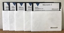 Vintage 1989 Set Lot 5 Microsoft C for DOS Sy...