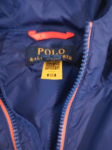 New! Boys Polo Hooded Windbreaker, Large (14-16) Blue Green, Full Zip ($98 MSRP) - Picture 12 of 12