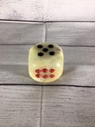 Onyx 2 Inch Dice, White Gray Brown, Hand Carved, Stone Carving