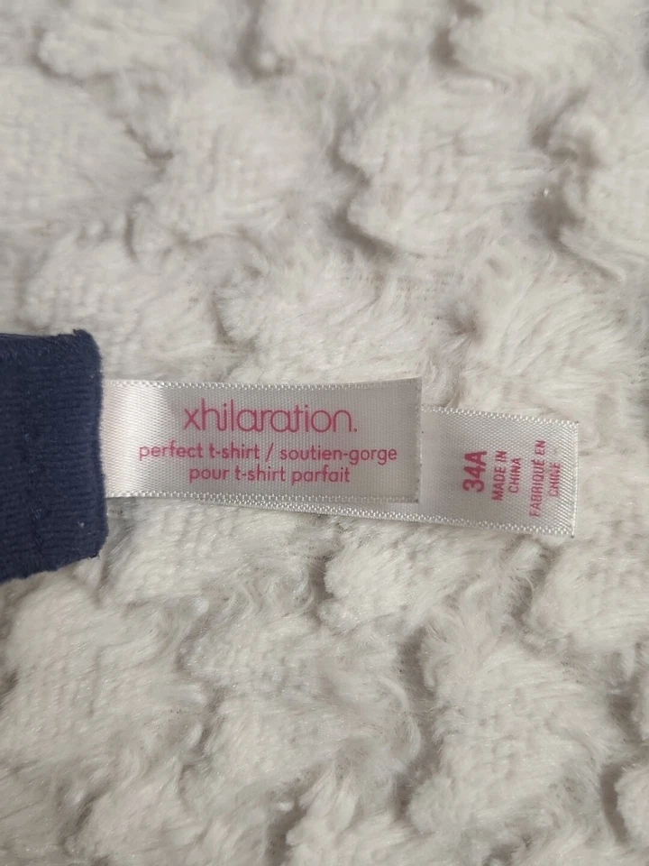 Xhilaration Mujer Azul Oscuro Perfecto Camiseta Sujetador Talla 34A Lencería Íntima Foto 3 de 3