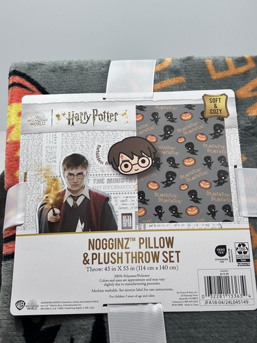 Wizarding World Harry Potter Nogginz Pillow & 45 X 55 Plush Throw Halloween Set - Picture 5 of 10